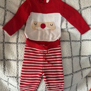 Festive Red and White Kids Matching Set
